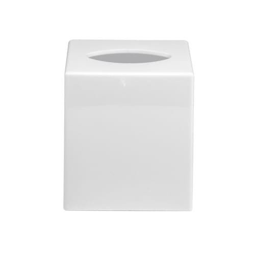Oasis Spa Tissue Box Cover, White